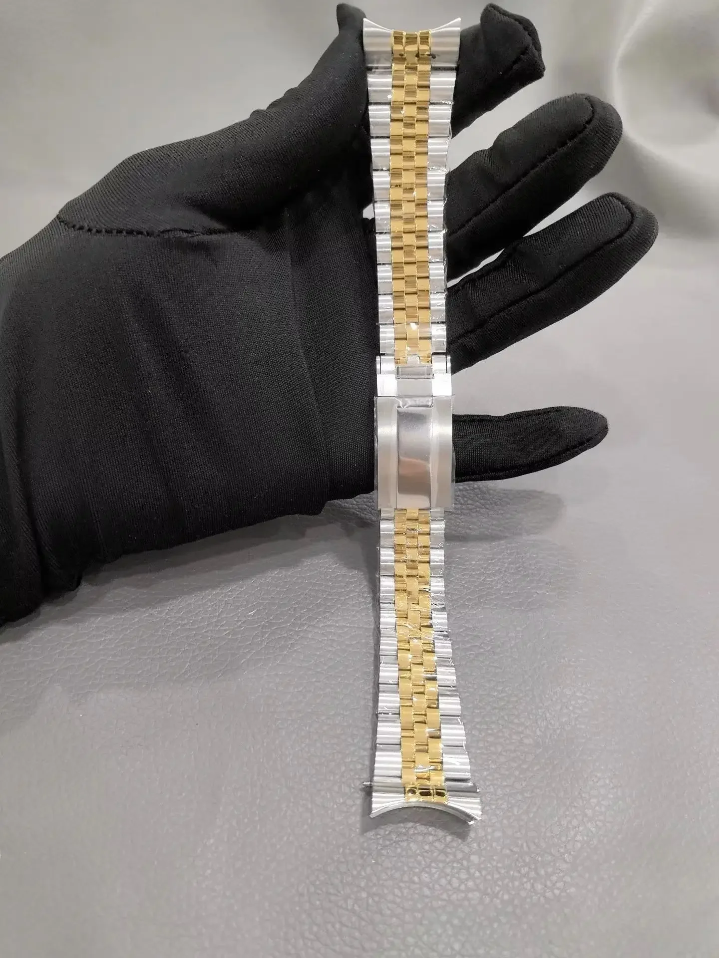 top 22MM NEW Silver Gold Solid Stainless Steel jubilee Watchband For Tudor Wrist Bracelet Men's wristbands