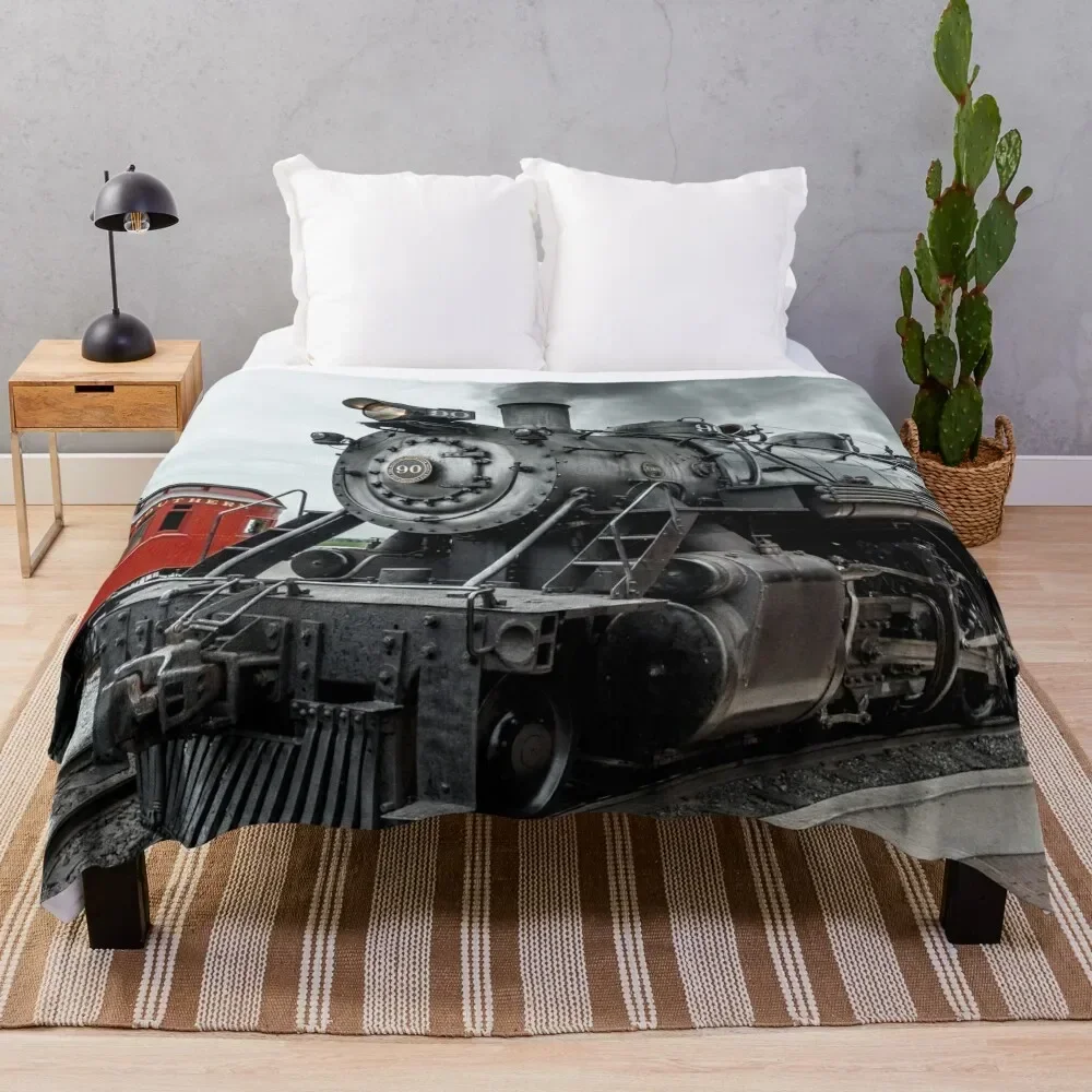 

Strasburg Locomotive Throw Blanket Luxury Designer Retros Blankets