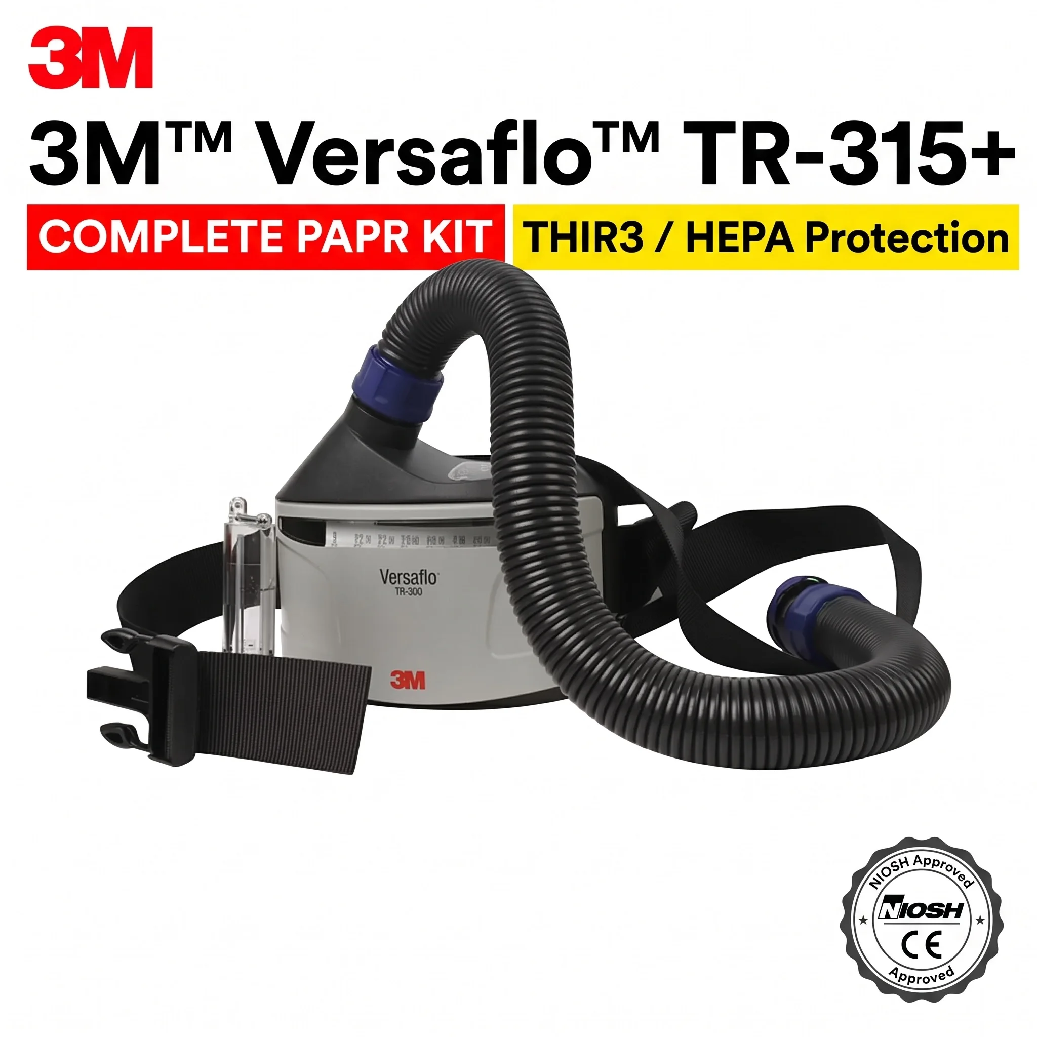 3M Versaflo TR-315+ PAPR Powered Air Respirator Starter Kit Blower Unit Dust Spray Paint Welding Safety Protection Mask