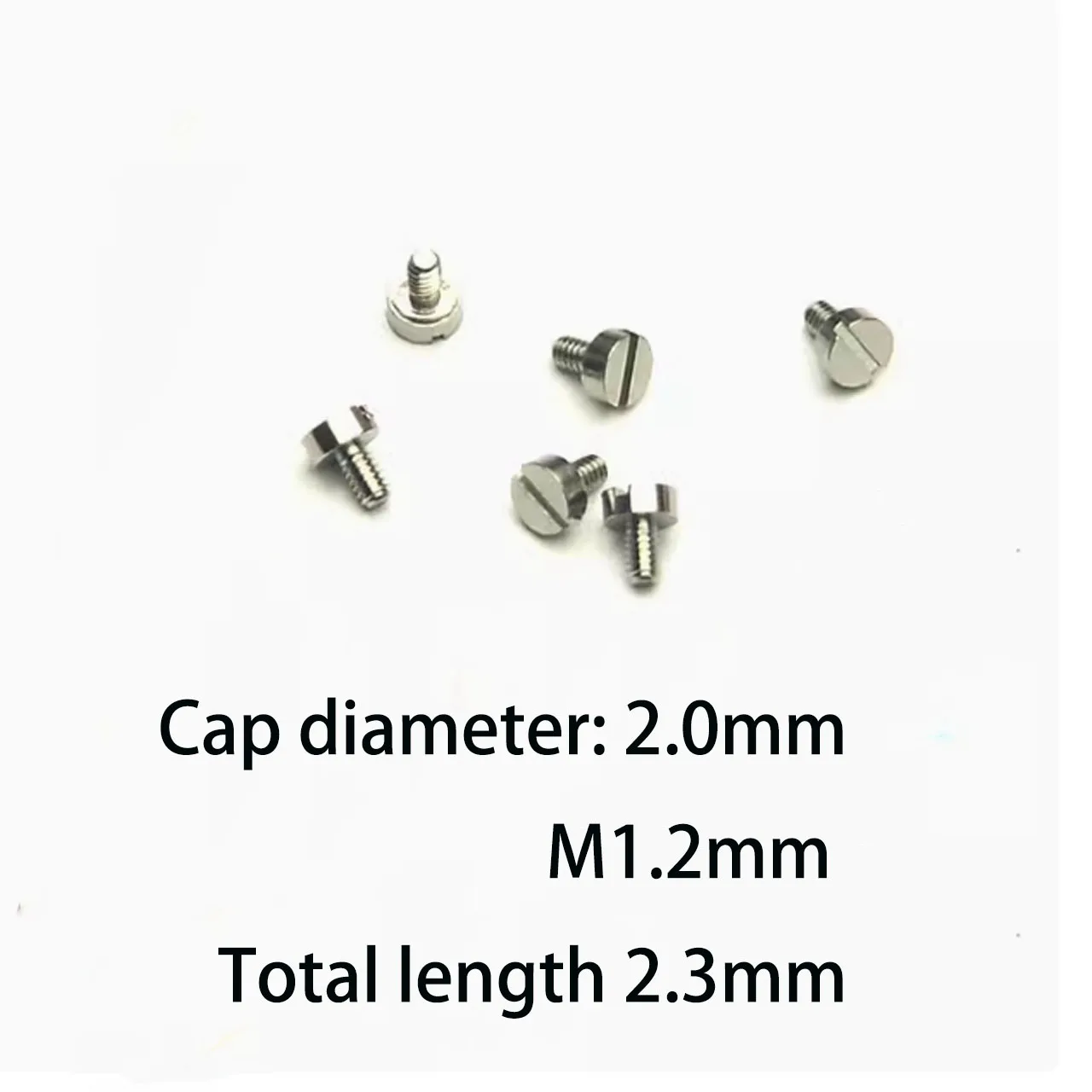 Watch accessories suitable for hublot watch back cover screws2.0mm*M1.2*2.3mm 1pcs