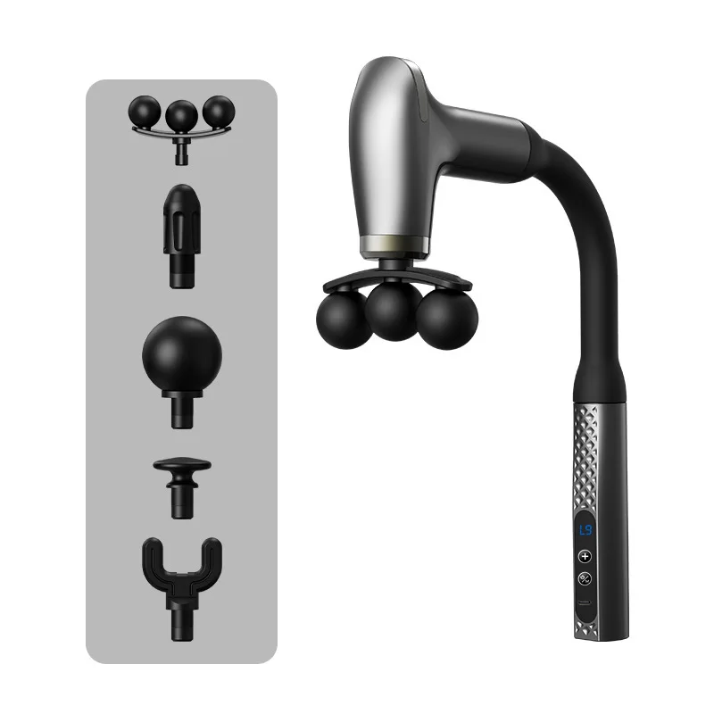 Pistolet de massage électrique intelligent portatif, pistolet de massage électrique pour la relaxation musculaire, marteau de percussion pour les athlètes 1