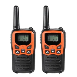 2Pcs Handheld Walkie Talkie Radio 22 Channels Set 10 Km Uhf 400-470 Mhz Dual Band Long Range Communication Transceiver