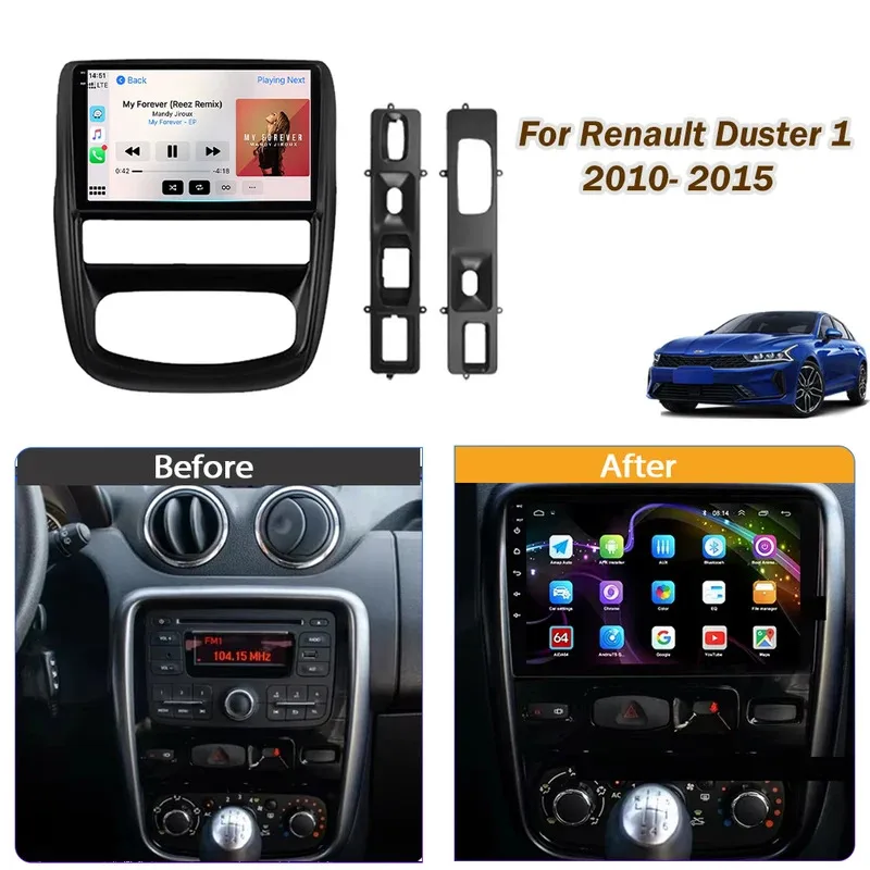Car Radio Android For Renault Duster 1 2010- 2015 Multimidia Player Navigation 5G WIFI Carplay Car GPS Intelligent Systems WIFI
