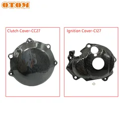 For YAMAHA WR450F 2012-2015 Motorcycle Engine Cover Case Crash Protection Carbon Fiber Clutch Cover-CC27/Ignition Cover-CI27