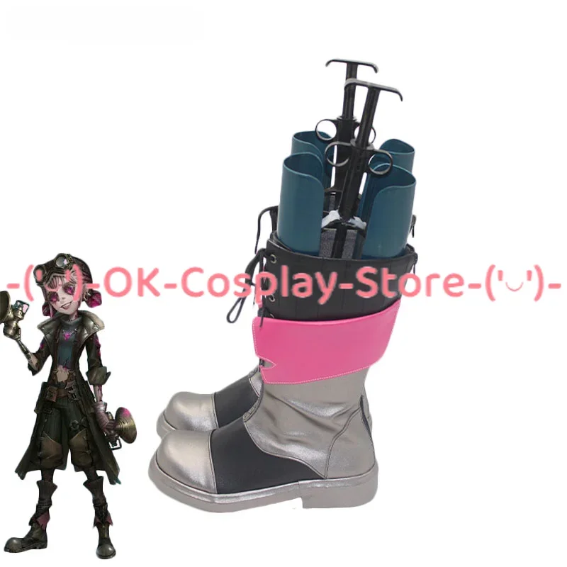 Game Identity V Cheerleaders Lily Barriere Cosplay Shoes PU Leather Shoes Halloween Carnival Boots Custom Made