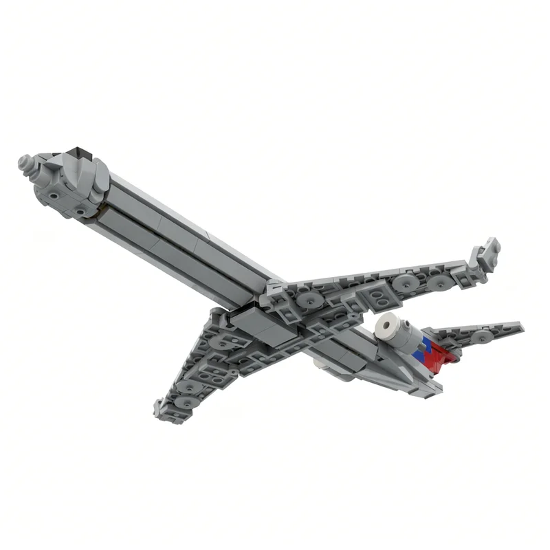 351 Piezas MOC Bombardier CRJ 700 American Airlines Livery, Bloques de Construcción de Modelo Promocional, Regalos de Navidad, Juguetes de Construcción
