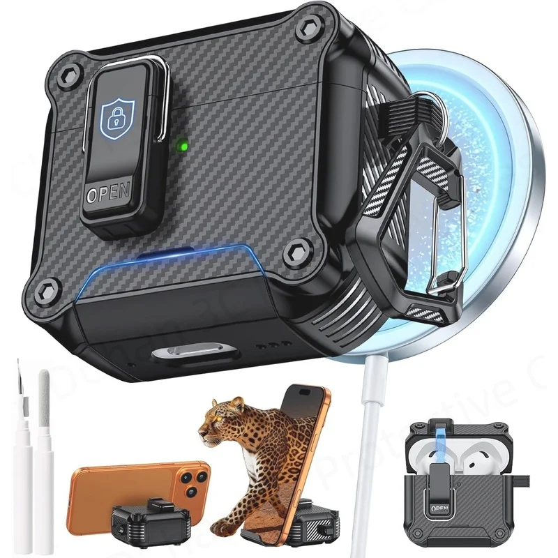 for Men AirPod5 Switch Case Full Cover for AirPods Pro 3 4 5 Pro 3 MagSafe【Automatic Snap Switch】Case for AirPods 4/5th Gen Case