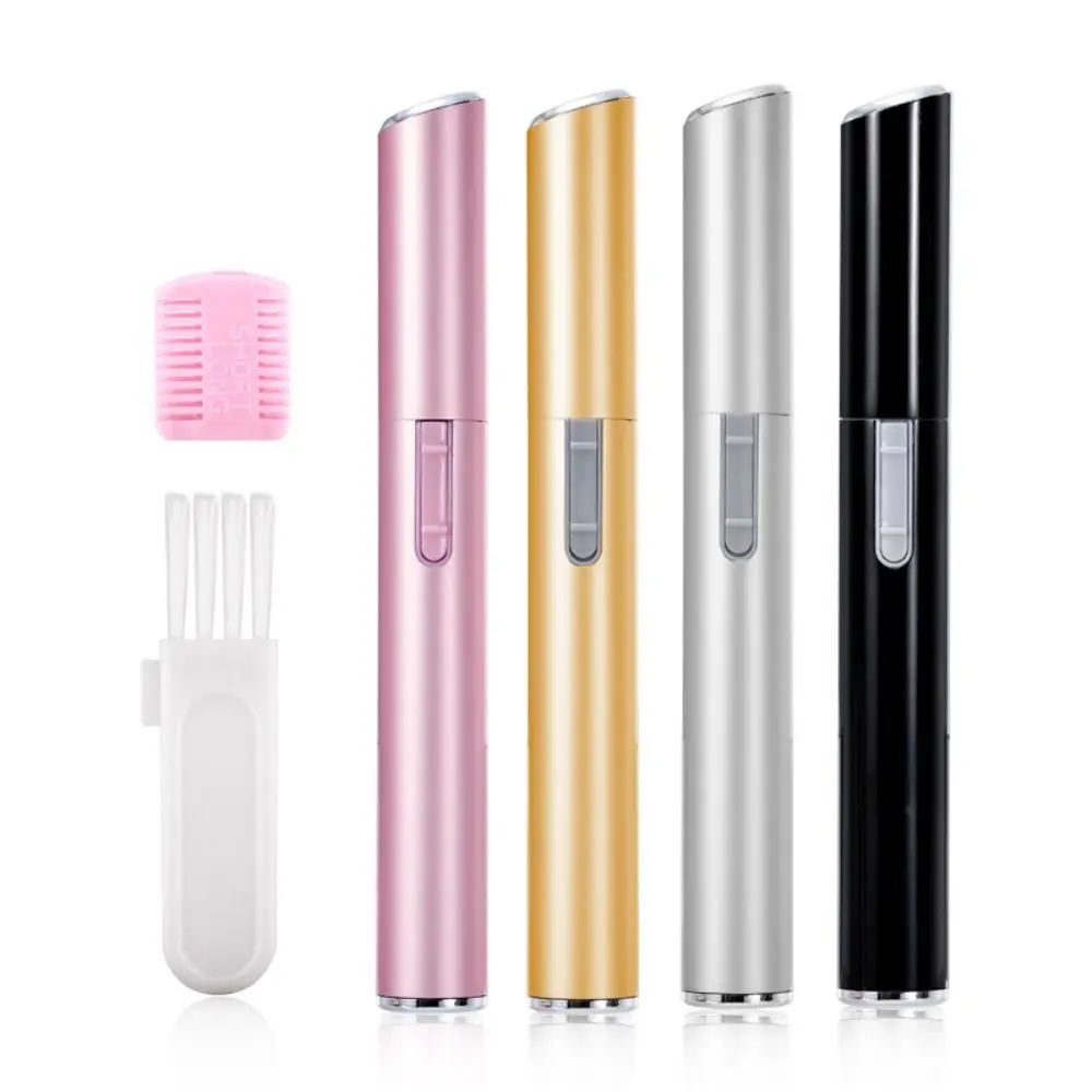 New Electric Eyebrow Trimmer Automatic Mini Eyebrow Shavers USB Rechargeable Pink Eye Brow Shaper Pencil