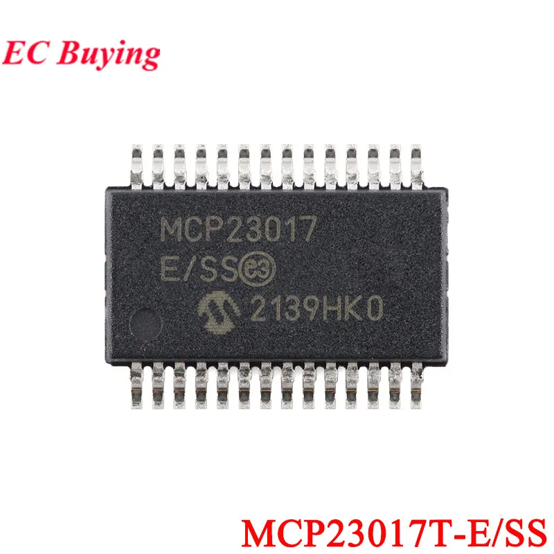 2Pcs/1pc MCP23017 E/SS MCP23017T-E/SS SSOP-28 16-bit I2C I/O Rxpander Chip IC