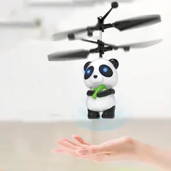 Electric Flying Toys Cartoon Animal Panda Drone Gesture Sensing Suspended Induction Aircraft Boys Girls Christmas Gifts VG125