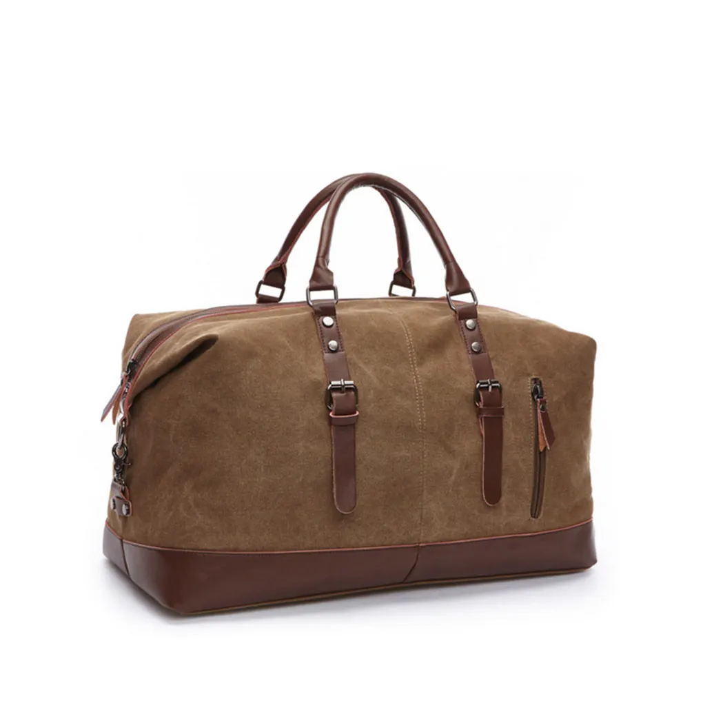 Sac de voyage en cuir de vachette pour hommes et femmes, sacs à main de transport, cuir côtelé, tête, sacs de rangement, bagages, téléphone portable, café, mode