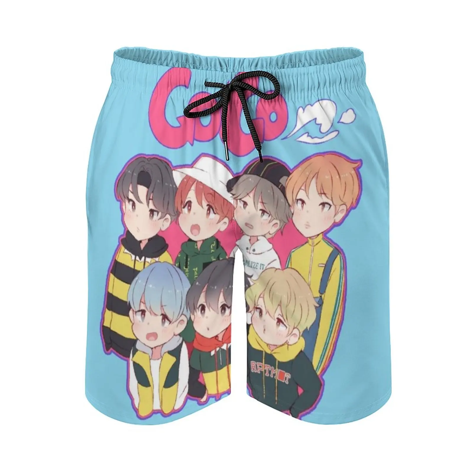 Men's Swim Trunks Sports Shorts Beach Trunks Surfing Pockets And Mesh Lining Boys Kpop Group Band Music Jimin Jhope J Hope Hobi