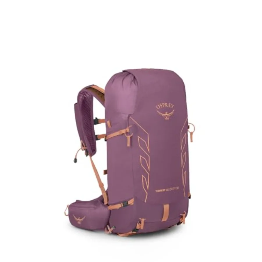 Mochila de Senderismo para Mujer, 30L, Pashmina/Melon Tempest Velocity WM/L, Tejido Resistente, Diseño Ligero para Aventuras al Aire Libre