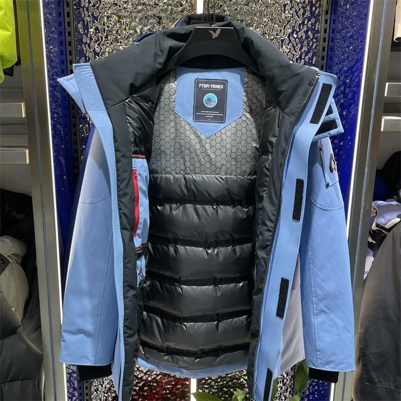 

High-End White Goose down Jaet Men's Outerwear Coat Youth Faion Waterproof Regular Fit Goose down Coat for Winter