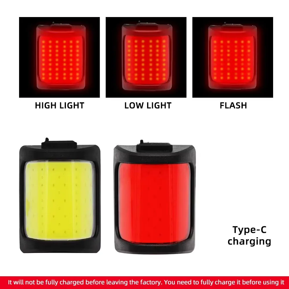 Bike Lights for Night Riding Bicycle Tail Light USB Rechargeable 200 Lumens Warning Light Rear Easy to Install Cycling Lamp