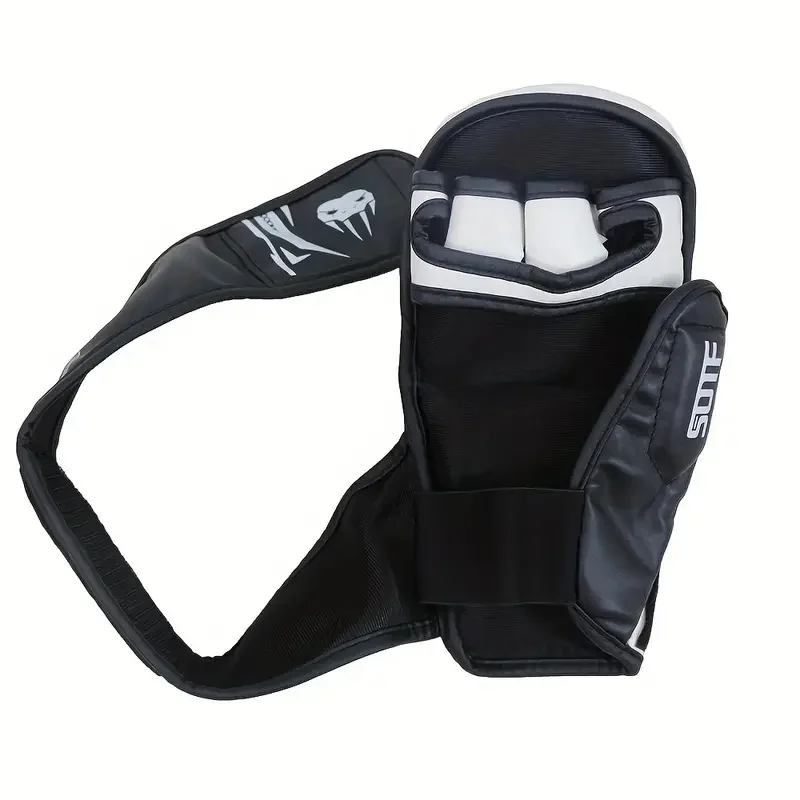 قفازات الملاكمة للياقة البدنية مع حماية من طباعة الفيلكرو، قفازات تدريب MMA Sanda PU