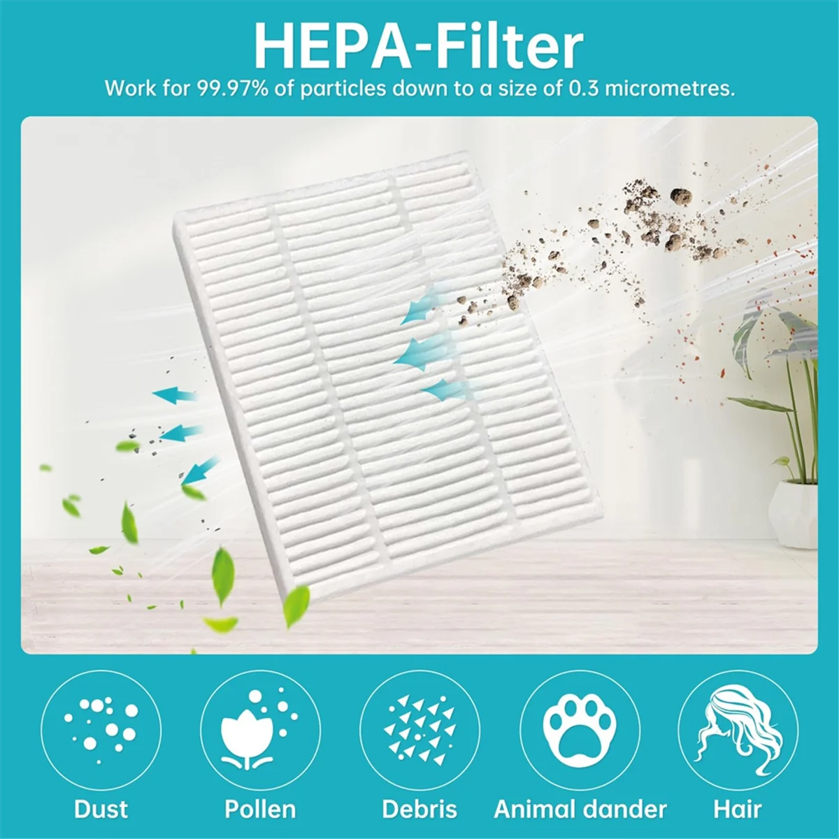 콤보 에센셜 및 걸레 로봇 진공 Y0140, Y0110, Y0112, Q0120, 교체 부품용 FZFZ 20팩 HEPA 필터