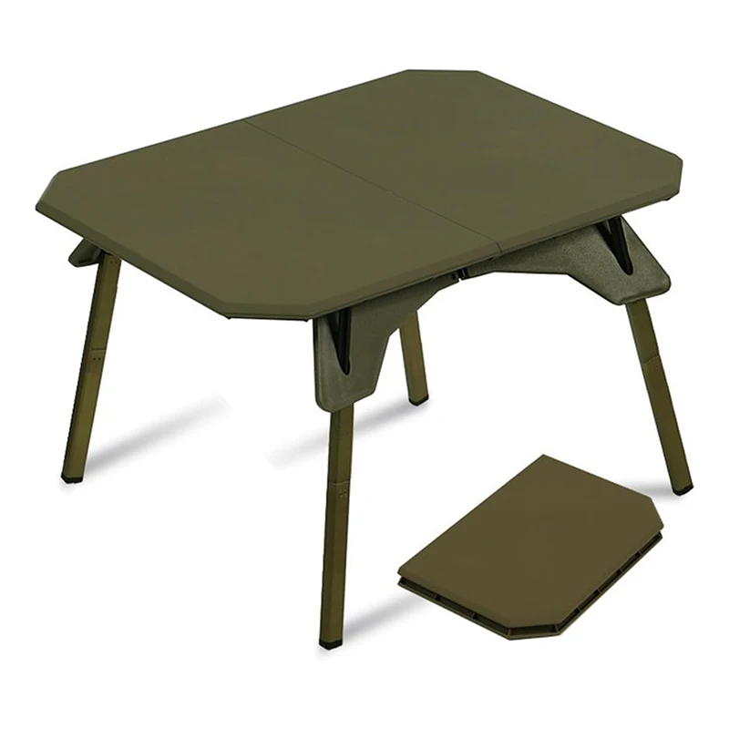 stllf Maßgefertigter ABS-Harz Tisch mit Aluminiumrahmen, Leichter Tragbarer Garten-Picknick-BBQ-Klapptisch für Hinterhof, Strand und Camping
