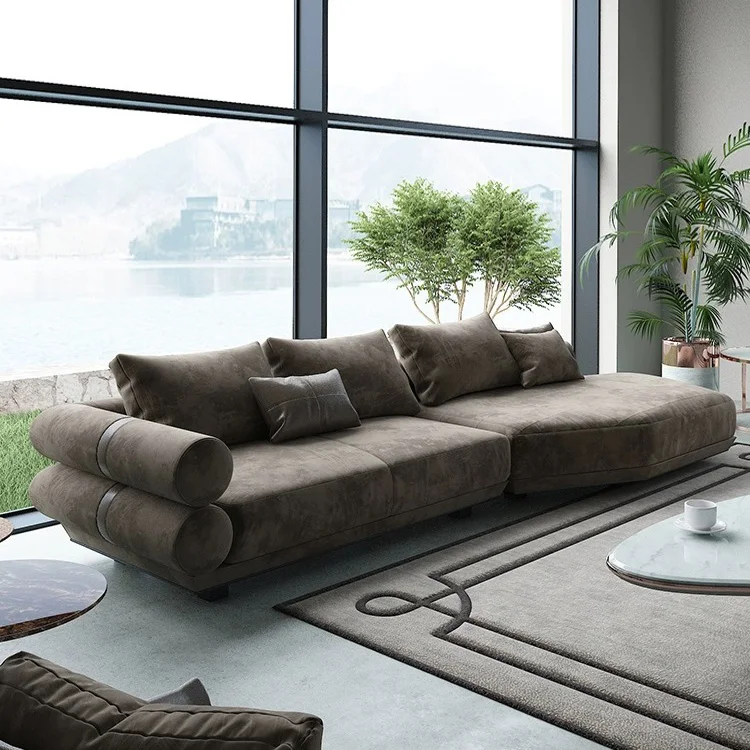 Living Room Furniture Modern Sofa Set for Home High End Italian Leather Sofa Set Luxury Modern Sofa