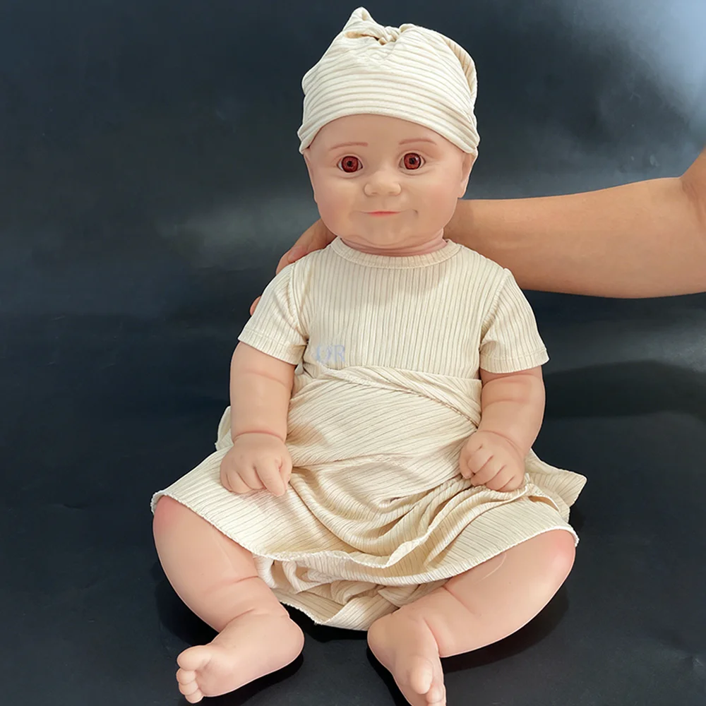 20 Inch Like Real Newborn Baby Size Heavy Silicone Reborn Dolls Artist Diy Hand-Made Unpainted Soft Spain Baby Girl Prototype