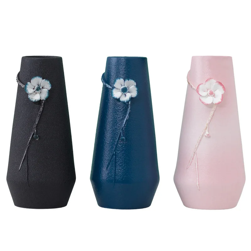 

Modern simple handmade plum blossom creative vase home decoration ornament light luxury dried flower vase living room hydroponic