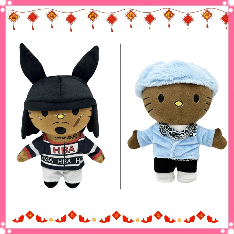 New Hello Kitty Playboi Carti Black Bunny Hat Toy Cute Boy Girl Christmas Gift New Year Gift