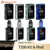 Original Geekvape T200 Mod &Kit 200W Aegis Touch Box Mod TFT Touch Screen Vape Fit Z Sub Ohm Tank Electronic Cigarette Vaporizer