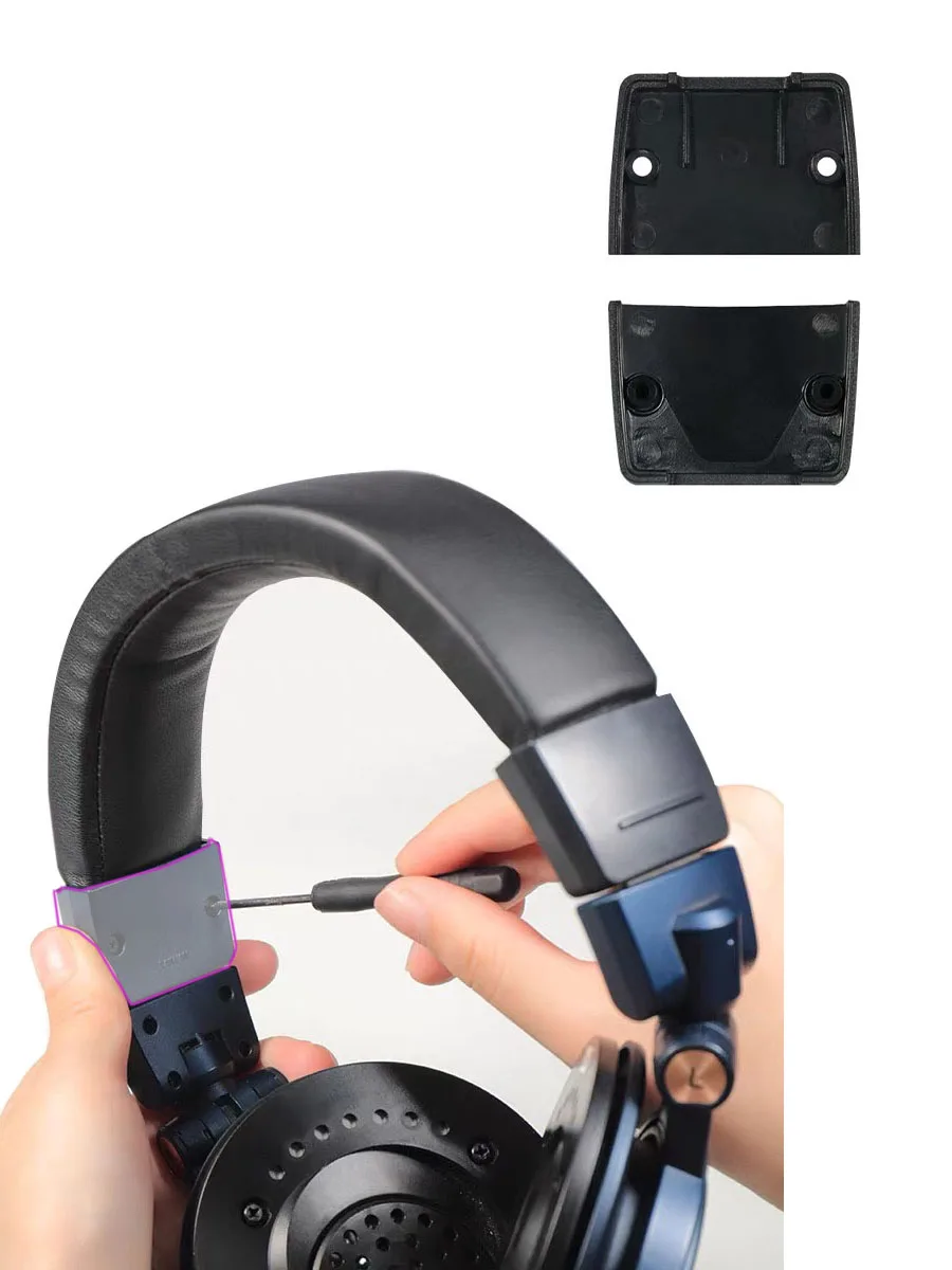 Una nuova fascia di ricambio con chiusura in plastica per cuffie Audio Technica ATH M50X, M40X, M30X, M20X