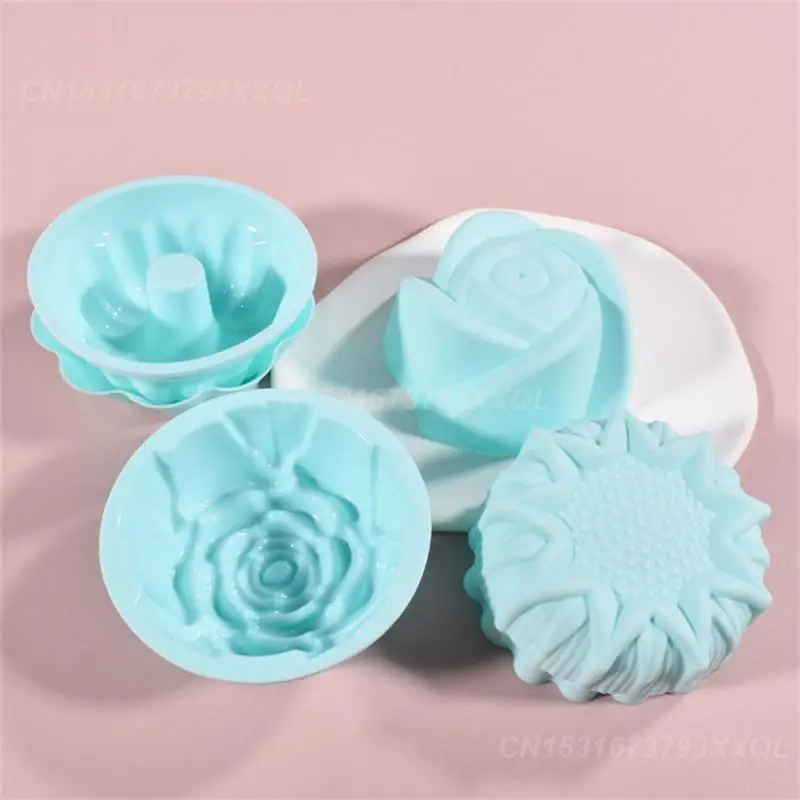 1~4PCS Cake Pudding Cup Silicone Mold Not Easy To Slip Egg Tart Silicone Mold Baking Molds Mafin Cup