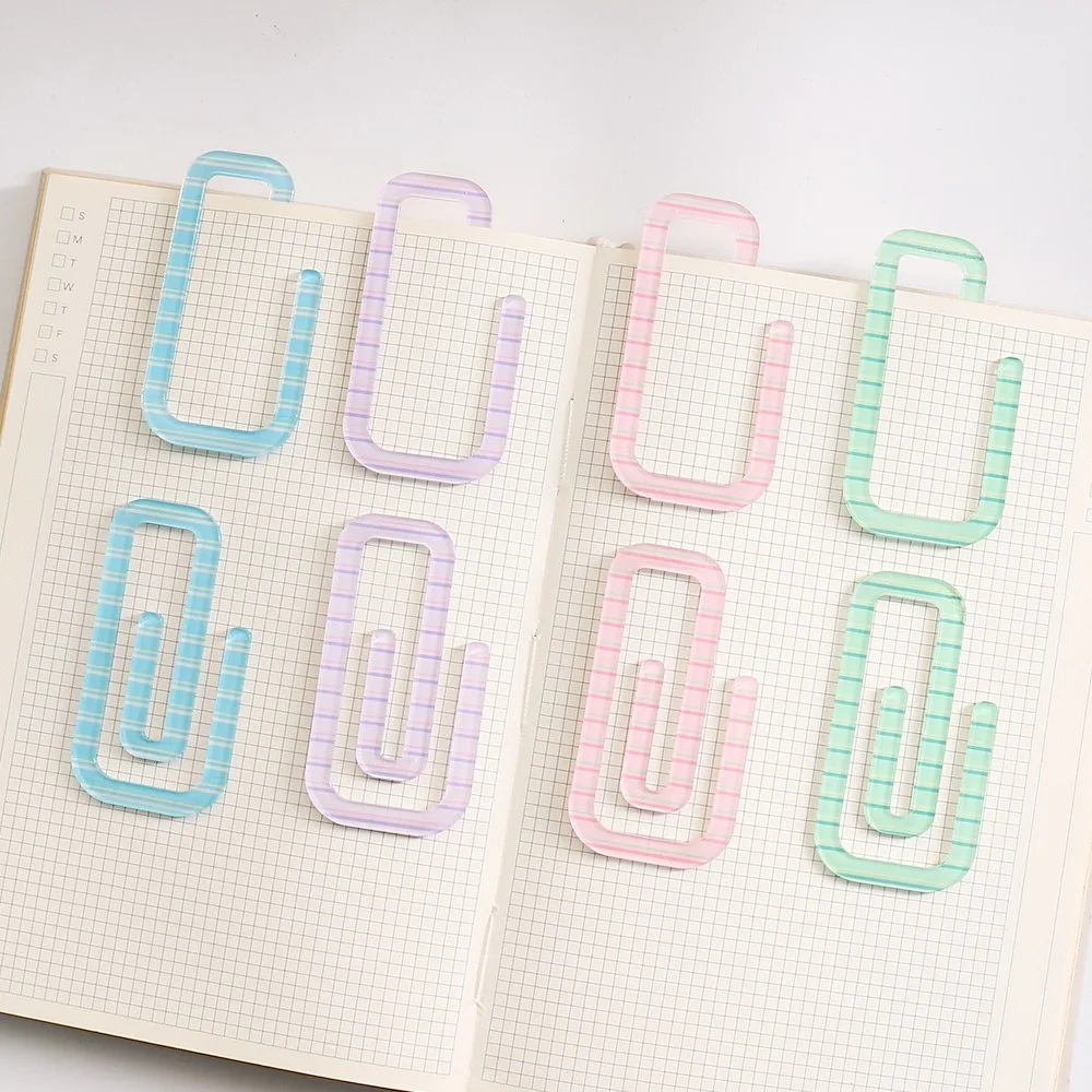 Paper Clip Colored Document Binding Note Clips Bookmark Office Supplies