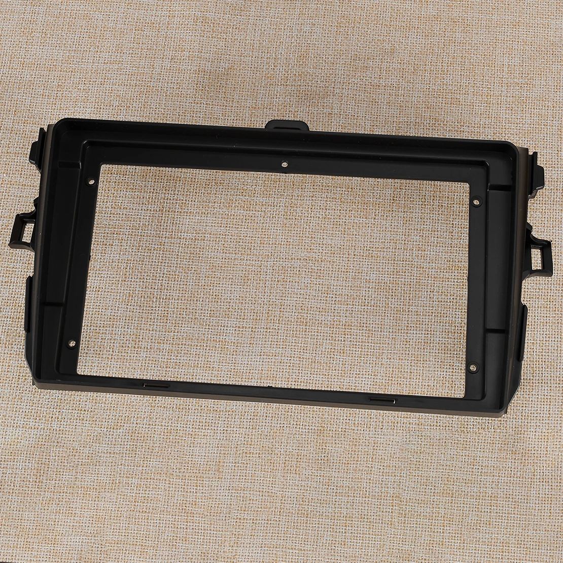 2DIN Car Stereo Radio Fascia Dash Plate Frame Trim Fit For Toyota Corolla 2007 2008 2009 2010 2011 2012 2013 Matte Black Plastic