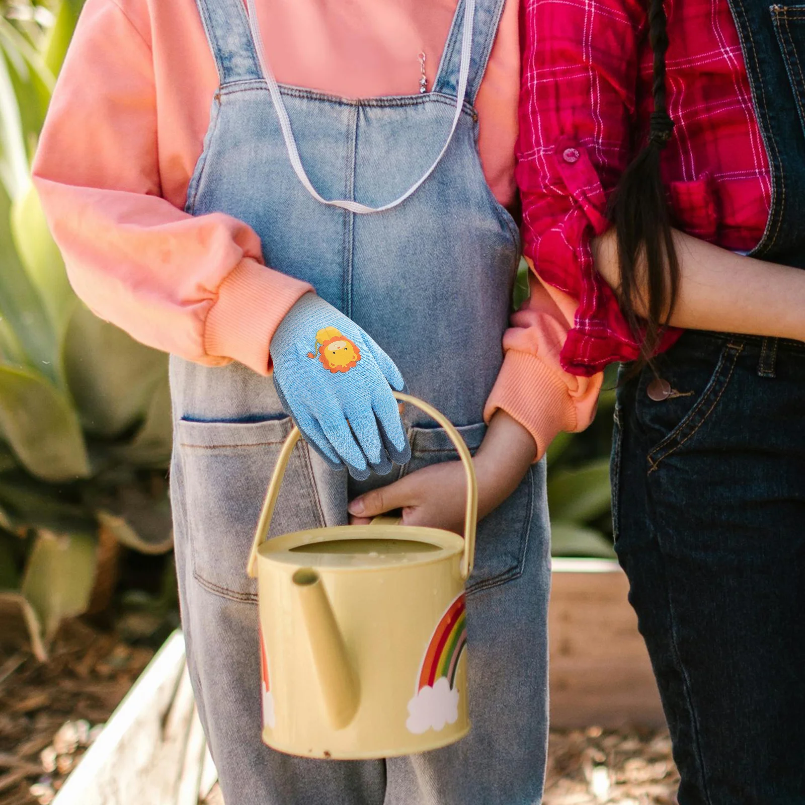 

1Pair Anti-Puncture Kids Protective Gloves for Outdoor Activities Gardening Hiking Fishing Work Gloves Garden Glove for Kids