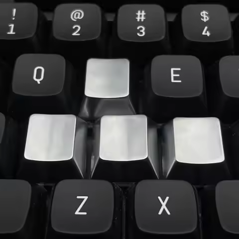 Metal Zinc Alloy WASD Keycap Applicable R2R3 Cherry Profile No Carving Cross Switch Core Custom Mechanical Keyboard Keycap DIY