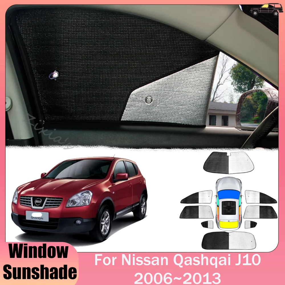 

For Nissan Qashqai J10 2006~2013 2009 2010 2011 2012 Car Windows Aluminum Foil Sunshade Skylight Windshield Sun Shade Accessorie