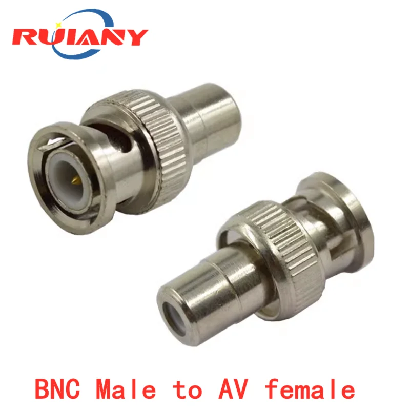 

Pure copper core BNC to AV monitoring audio and video rotor Q9 rotor RCA turning lotus mother head BNC to RCA male head