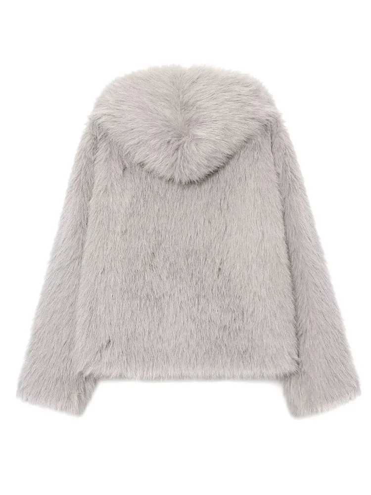 

HH женские новые модные теплые пальто с длинными рукавами, однобортные однобортные женские зимние повседневные свободные короткие пальто с капюшоном, модные