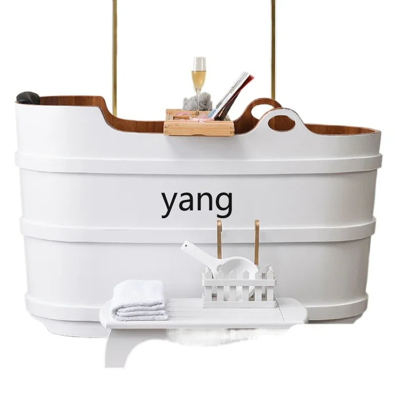 

Yjq rubber wooden barrel Yao bath bath beauty salon solid wood bathtub adult wooden household