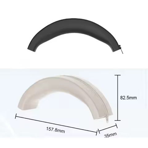 Replacement Ice-Gel /leather EarPads/Silicone zipper head beam protective cover 헤드밴드 for Anker Soundcore Space Q45 Headphones，
