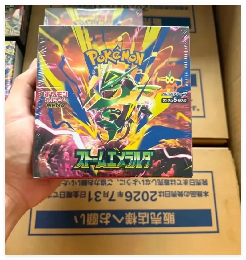 Japanese Version Of PokéMon Card Jade Storm MEGA Booster Box PTCG Genuine Collection Trading Card Game Cards Original Box M6 Toy