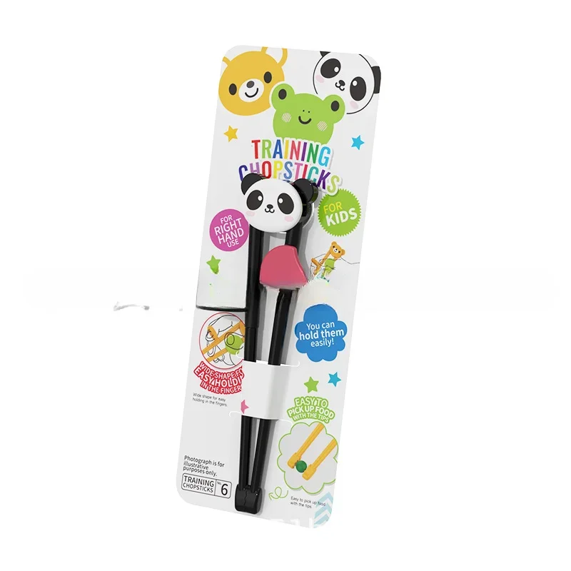 chopsticks for children beginners Cartoon Animal Elementary Learning Chopsticks Tableware Training Food Safety