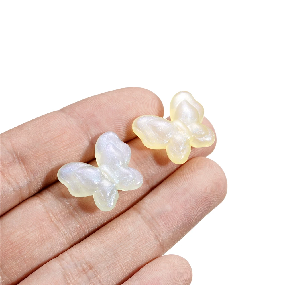 10Pcs/Lot Butterfly Spacer Beads Cute Acrylic Beads For Jewelry Making DIY Bracelet Necklace Earrings Charms Accessories