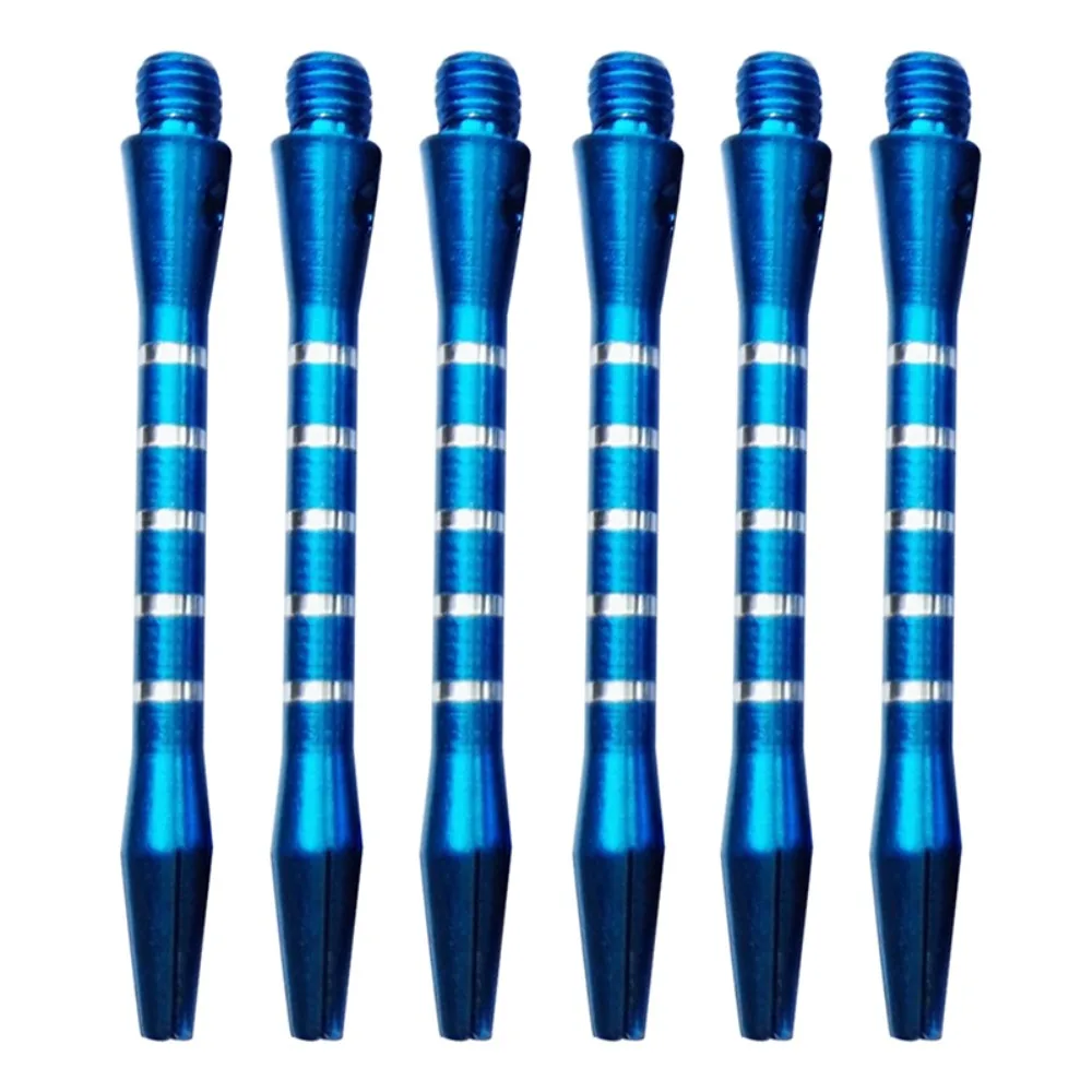 

6pcs/Set Medium Size Aluminum Darts Shafts 4.5mm Diameter Mixed Color Throwing Accessories Thread Design Metal Rod