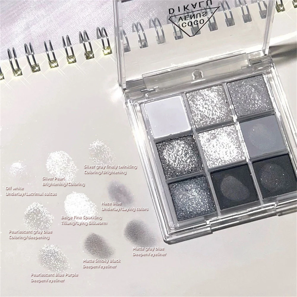 Dunkles Make-up Trend langlebige Formel lebendige und einzigartige atember aubende Glitzer Lidschatten vielseitige matte Lidschatten rauchigen Auge