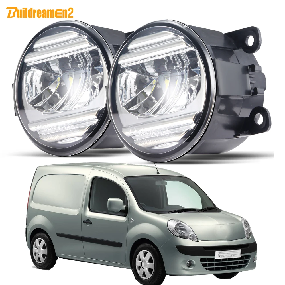 

2 X 30W 3000LM LED Fog Light Assembly Car Front External Fog Daytime Running Lamp DRL For Renault Kangoo Grand Kangoo 2007-2015