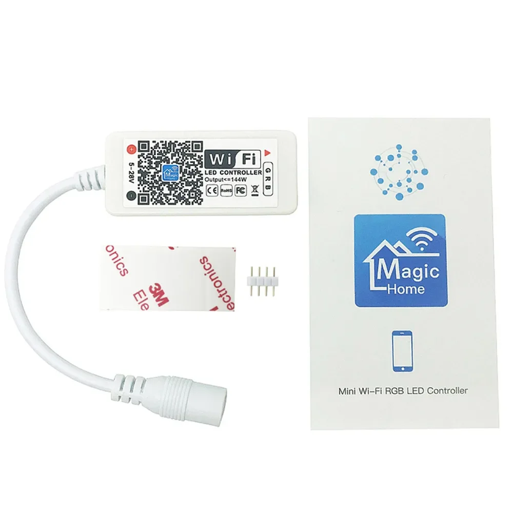 RGB RGBW WiFi Controller DC5-24V For LED Light Bar Panel Light Timing Function 16 Million Colors Smart Phone Control