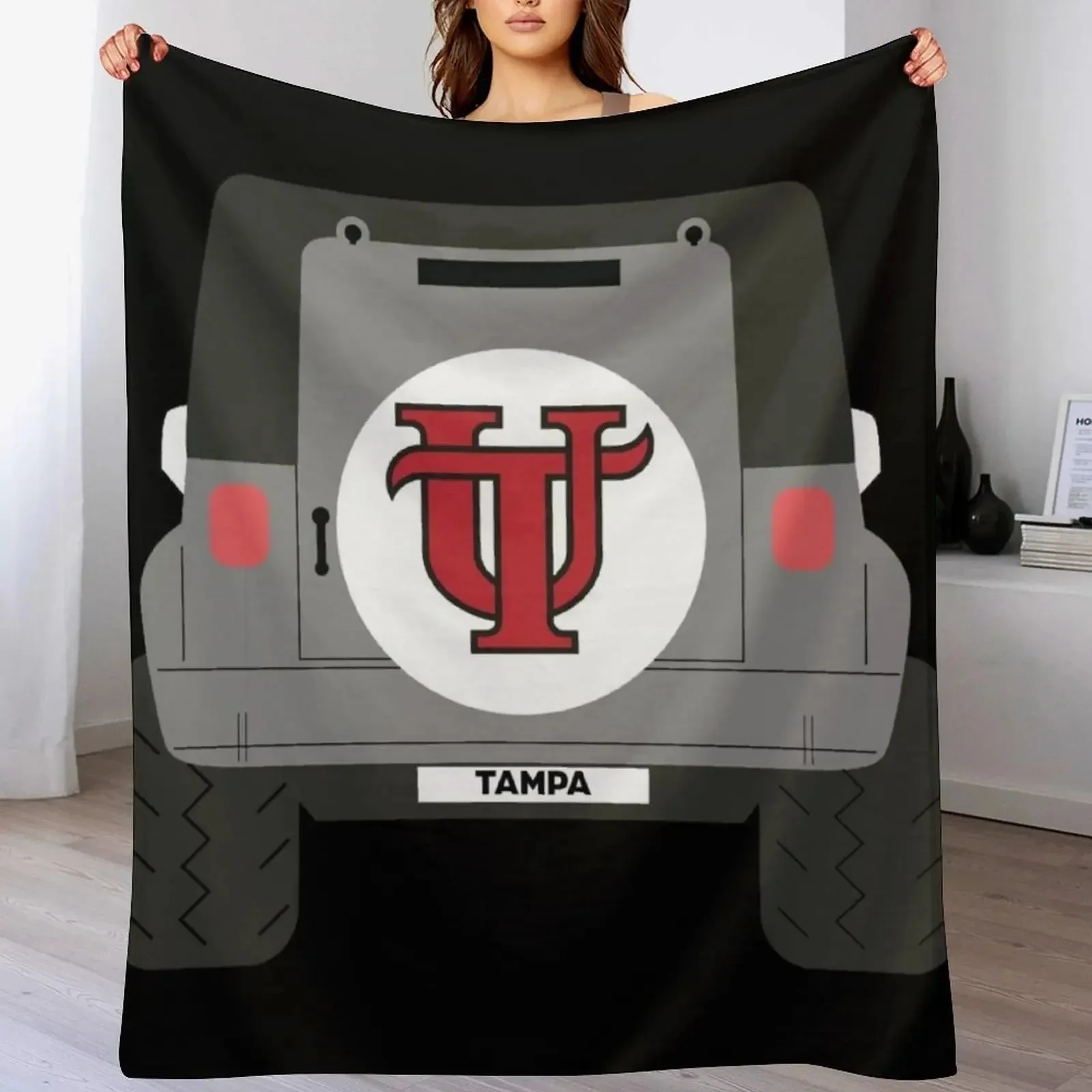 

utampa car design black Throw Blanket Custom Luxury Luxury Thicken Polar Blankets