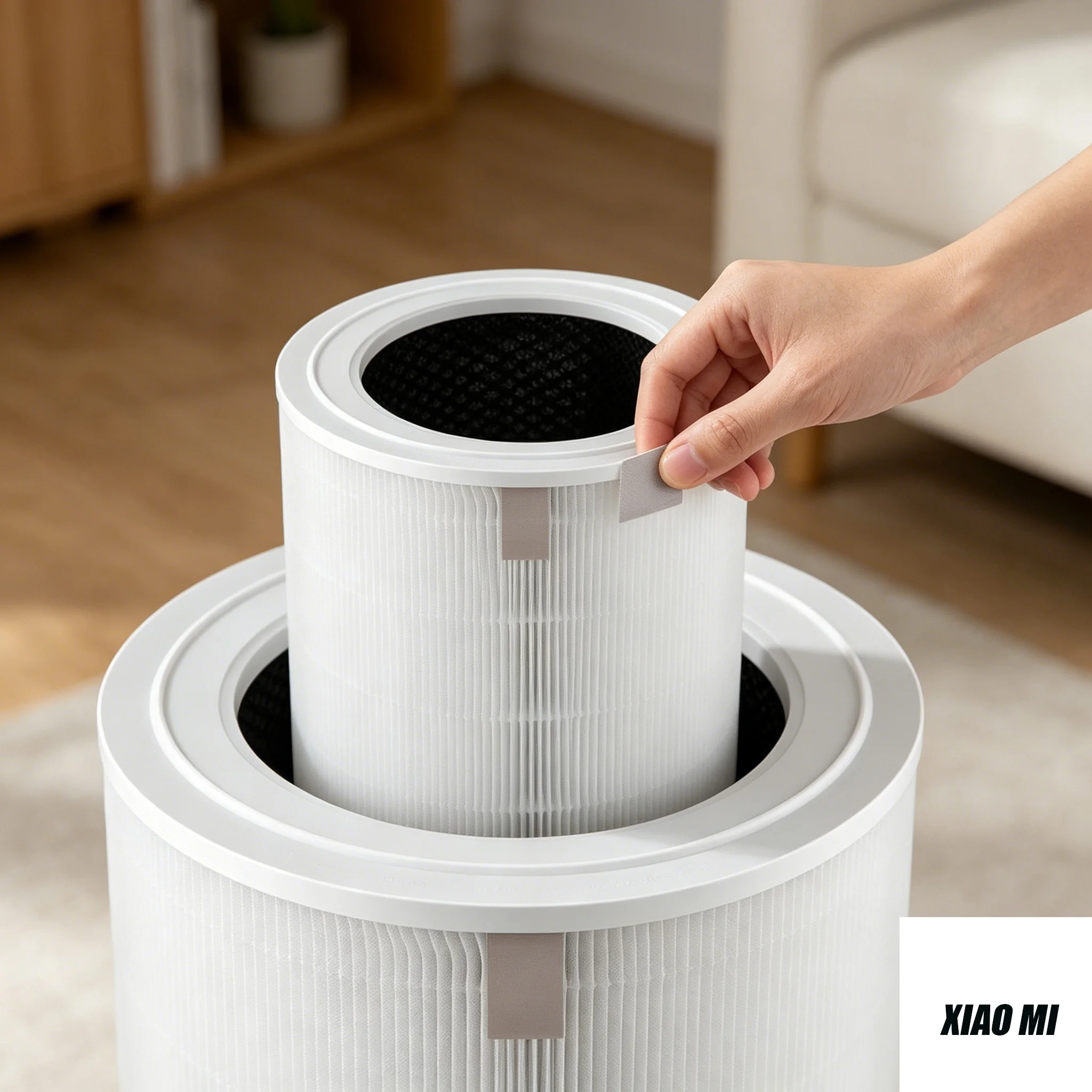

1PC For XIAOMI Replacement Filter Compatible with XIAOMI 5S Air Purifier, H13 True HEPA and Activated Carbon