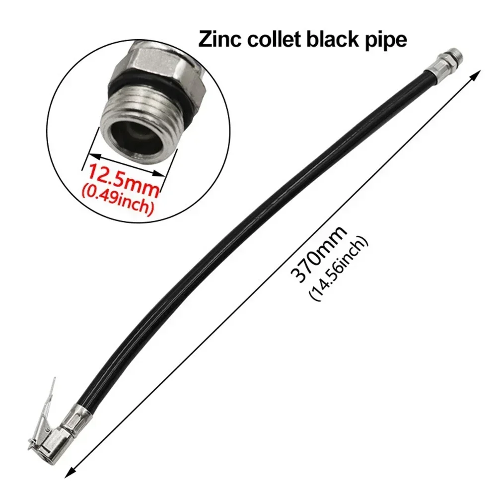 For Air Compressors Inflatable Tube Inflator Pipe Anti-explosion Black Inflatable Tube Rubber Tube Car Tire Inflstor Hose 1 Pc