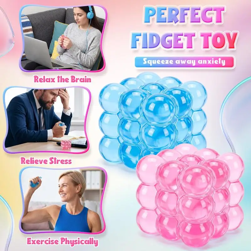 Stress Cube Fidget Toy Slow Rising Sensory Stress Relief Squeeze Sensory Toys Decompression Simulation Cube Balls Gift