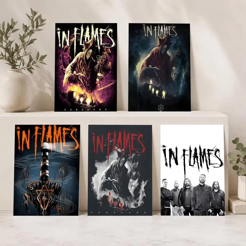 Aggressive Metalband I-In Flames Poster Current Style Home Wall Art & Sleek Living Space Accents